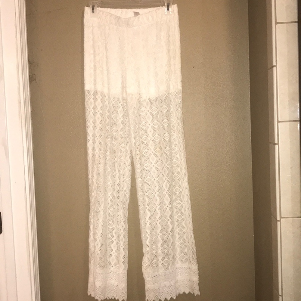 Lace swimsuit coverup